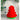 3d Red Pompom Christmas Tree shaped Velvet Plush Christmas Party Hat - 