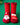 3D Red Santa & Stockings Christmas Themed Ankle Length Socks For Kids - 2 - 4 Years Christmas