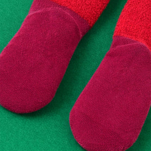 3D Red Santa & Stockings Christmas Themed Ankle Length Socks For Kids - 2 - 4 Years Christmas