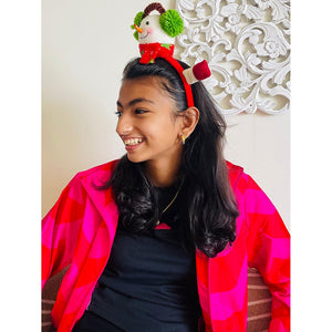 3d Snowman Christmas Hairband for Kids and Adults (Free Size) - XMAS ACCESSORIES