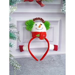 3d Snowman Christmas Hairband for Kids and Adults (Free Size) - XMAS ACCESSORIES