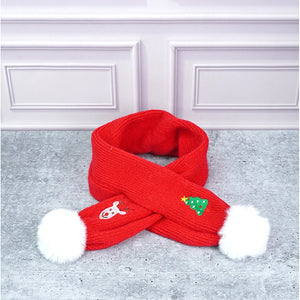 3pcs christmas Themed Winter Cap, Mufflers and Gloves, 4 - 8 Years - 4 - 8 Years Winter Wear