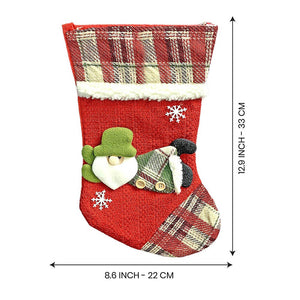 3pcs combo medium, 13 inches 3d Stockings for gifts and Christmas Décor - XMAS STOCKINGS