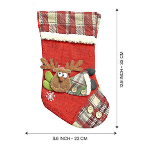 3pcs combo medium, 13 inches 3d Stockings for gifts and Christmas Décor - XMAS STOCKINGS