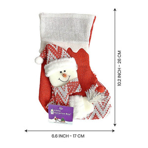 3pcs combo Mini 10 inches 3d Stockings for gifts and Christmas Décor - XMAS STOCKINGS
