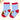 3pcs Ears Animal print Red Border & Pink Socks set for kids, 2 - 4yrs - 2 - 4 Years