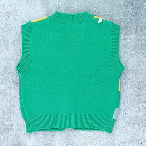 3pcs Green Village Theme Cardigan, Shirt and matching Pants set for Toddlers and Kids, winter and all season wear - 2 - 3 Years Kids Clothing