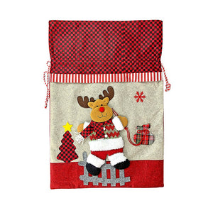 3pcs matching Reindeer set of wristband, Gift sack and hairband for gifts and Christmas Décor - Christmas