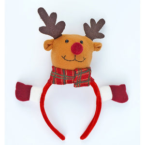 3pcs matching Reindeer set of wristband, Gift sack and hairband for gifts and Christmas Décor - Christmas