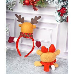 3pcs matching Reindeer set of wristband, Gift sack and hairband for gifts and Christmas Décor - Christmas