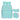 3pcs Mint Mini Heart Matching Backpack, Lunch Bag and Stationery Pouch - Back To School