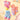 3pcs Peach, Blue, Pink Animal print Socks set for kids - 1 - 3 Years