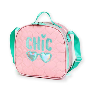 3pcs Pink Cool Glasses Matching Backpack, Lunch Bag and Stationery Pouch, 8yrs to Adults - Back To School