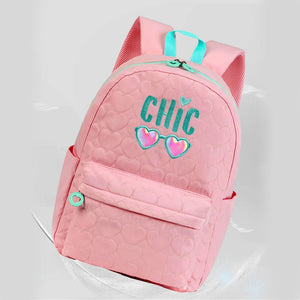 3pcs Pink Cool Glasses Matching Backpack, Lunch Bag and Stationery Pouch, 8yrs to Adults - Back To School