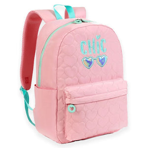 3pcs Pink Cool Glasses Matching Backpack, Lunch Bag and Stationery Pouch, 8yrs to Adults - Back To School
