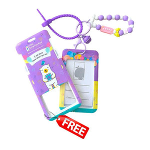 3pcs Purple Mini Heart Matching Backpack, Lunch Bag and Stationery Pouch - Back To School