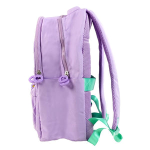 3pcs Purple Mini Heart Matching Backpack, Lunch Bag and Stationery Pouch - Back To School