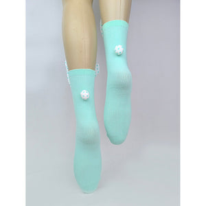 3pcs set of Purple, Mint & Pink, 3d Bunny Ears & Tail Socks for Kids (3 Pairs sets) - Little Surprise Box3pcs set of Purple, Mint & Pink, 3d Bunny Ears & Tail Socks for Kids (3 Pairs sets)