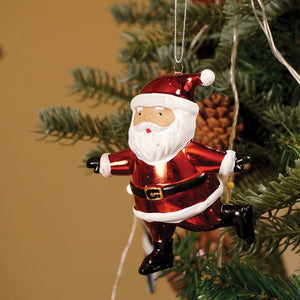 3pcs set of Shiny Red Santa, Elf and Marshmallow Mug christmas Tree Ornaments - Christmas