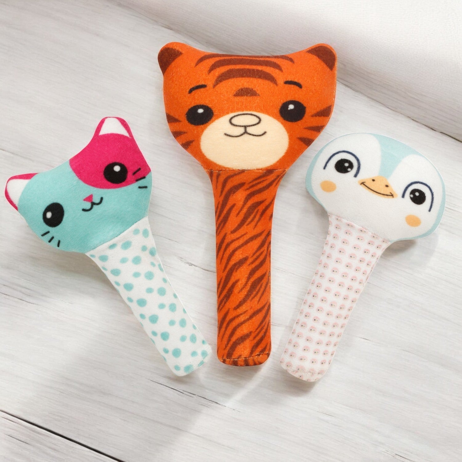 Little Ginnie Plush Rattle set of 3 For Kids