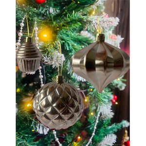40 pcs, Rose Gold Theme Hanging Christmas Tree Ornaments - 