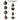 40 pcs, Rose Gold Theme Hanging Christmas Tree Ornaments - 