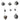 40 pcs Silver Theme Hanging Christmas Tree Ornaments - 