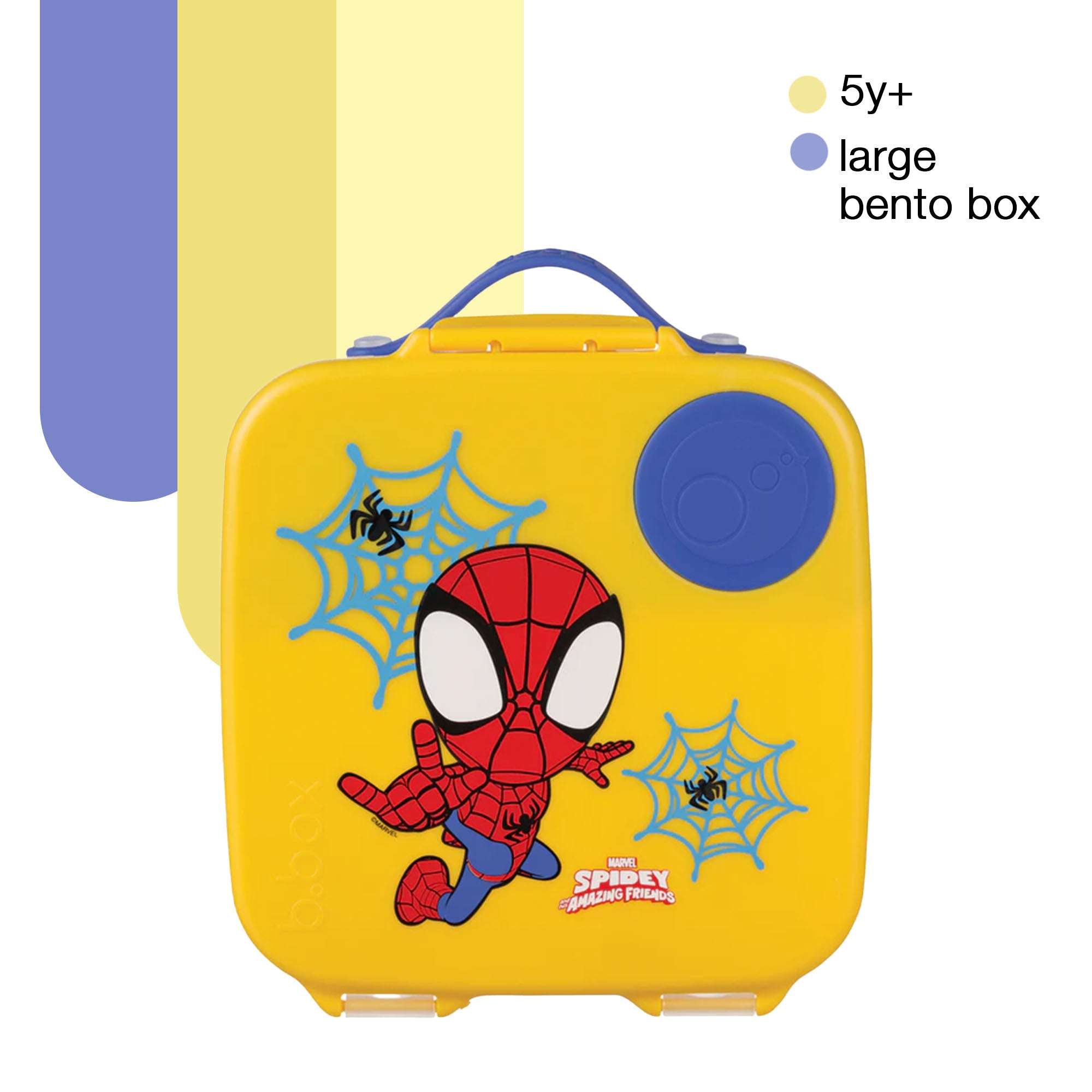 b.box Spidey Lunchbox - Adjustable Divider, Flexi Fruit Holder
