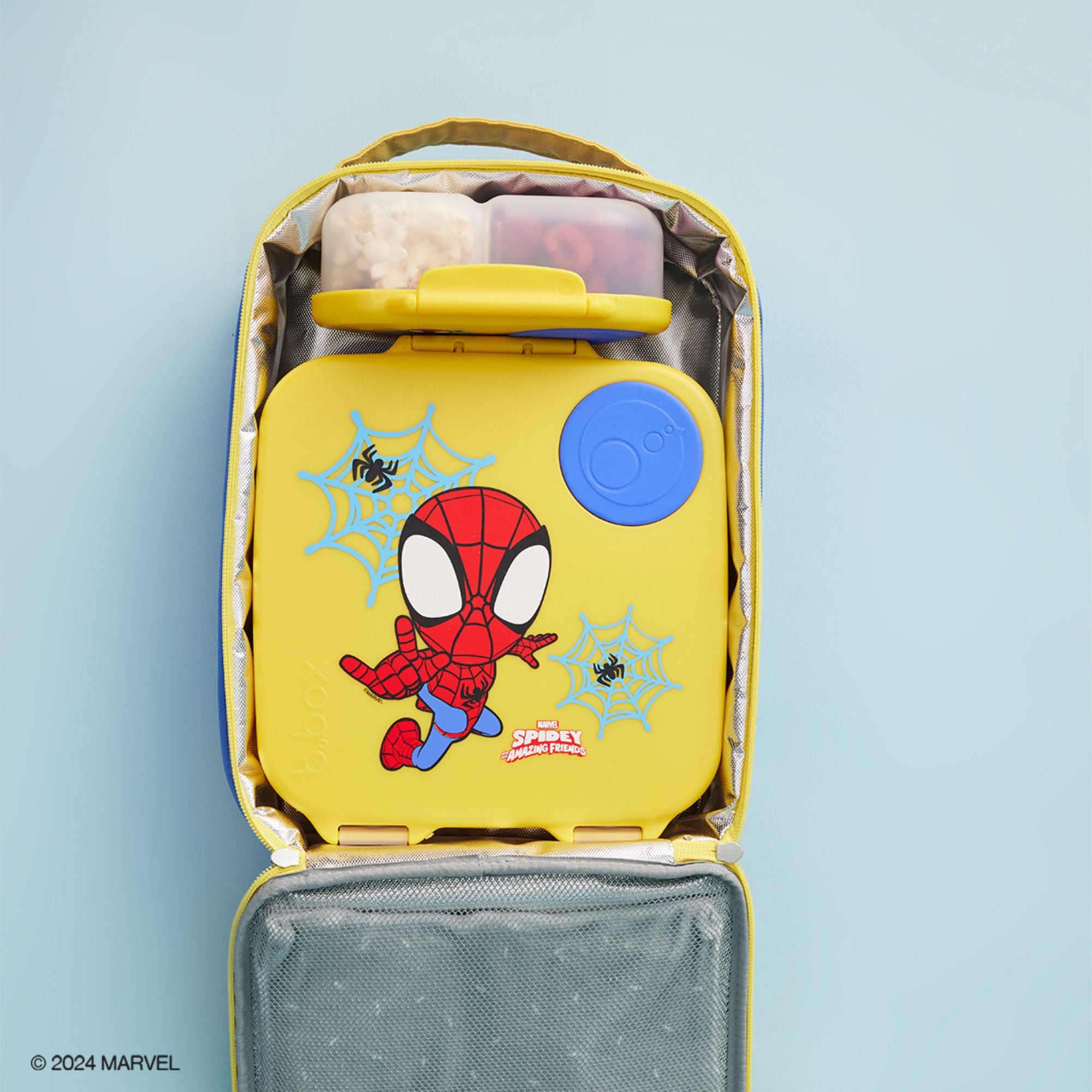 b.box Spidey Lunchbox - Adjustable Divider, Flexi Fruit Holder