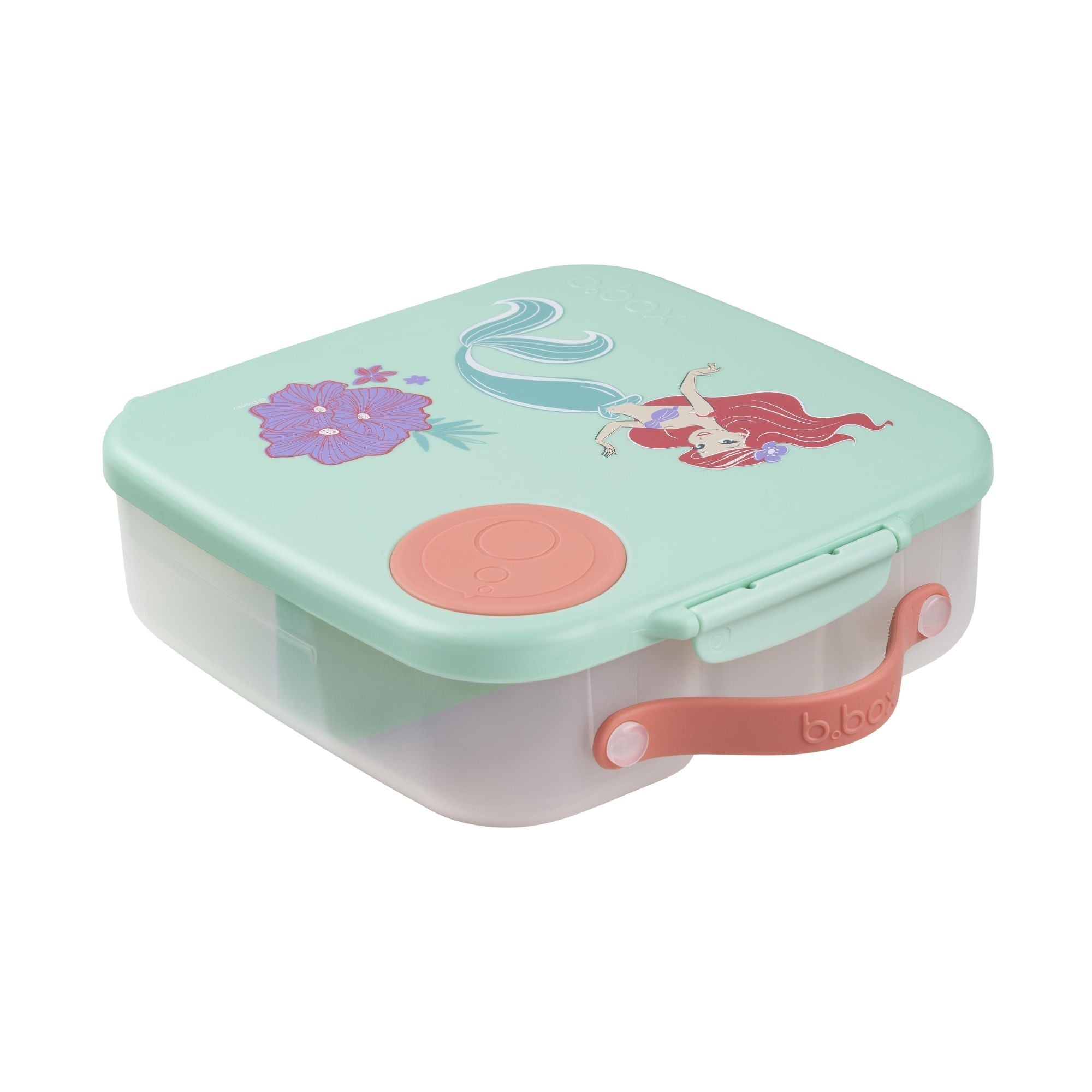b.box Little Mermaid Lunchbox - Adjustable Divider, Flexi Fruit Holder & 2L Capacity - Multicolor