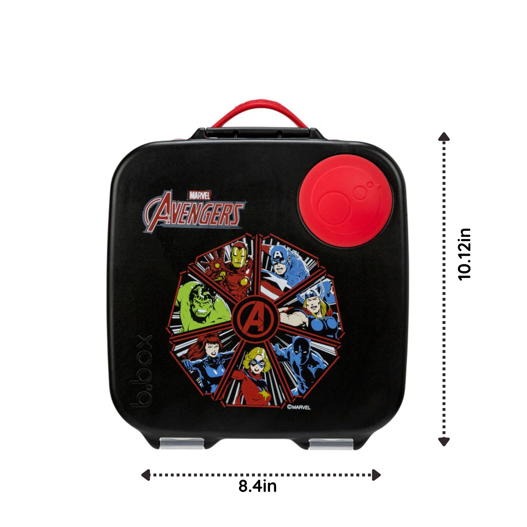 b.box Avengers Lunchbox - Adjustable Divider, Flexi Fruit Holder