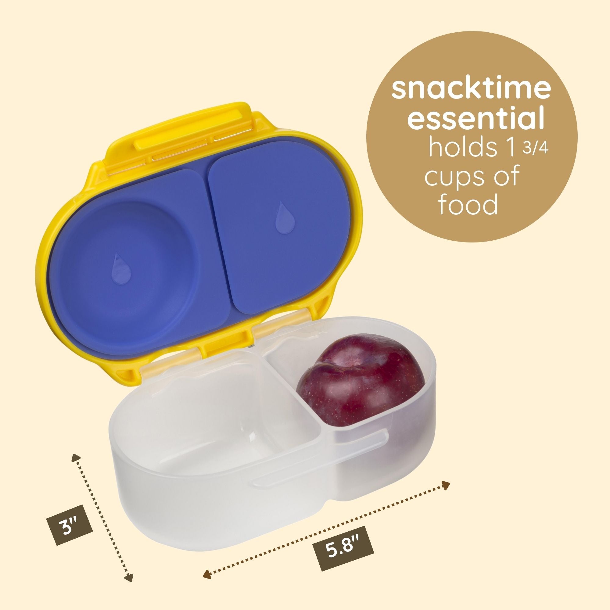 b.box Spidey Snackbox for Kids - Leak-Proof, 2 Compartments & Easy to Carry - Multicolor