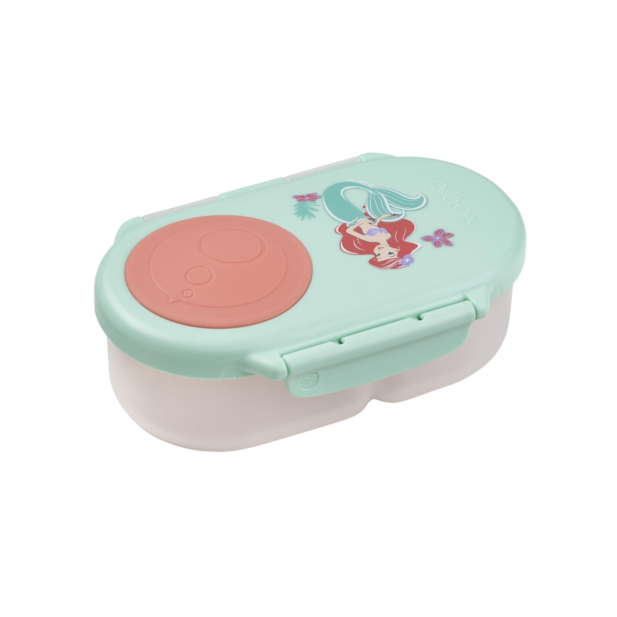 b.box Little Mermaid Snackbox for Kids - Leak-Proof, 2 Compartments & Easy to Carry - Multicolor