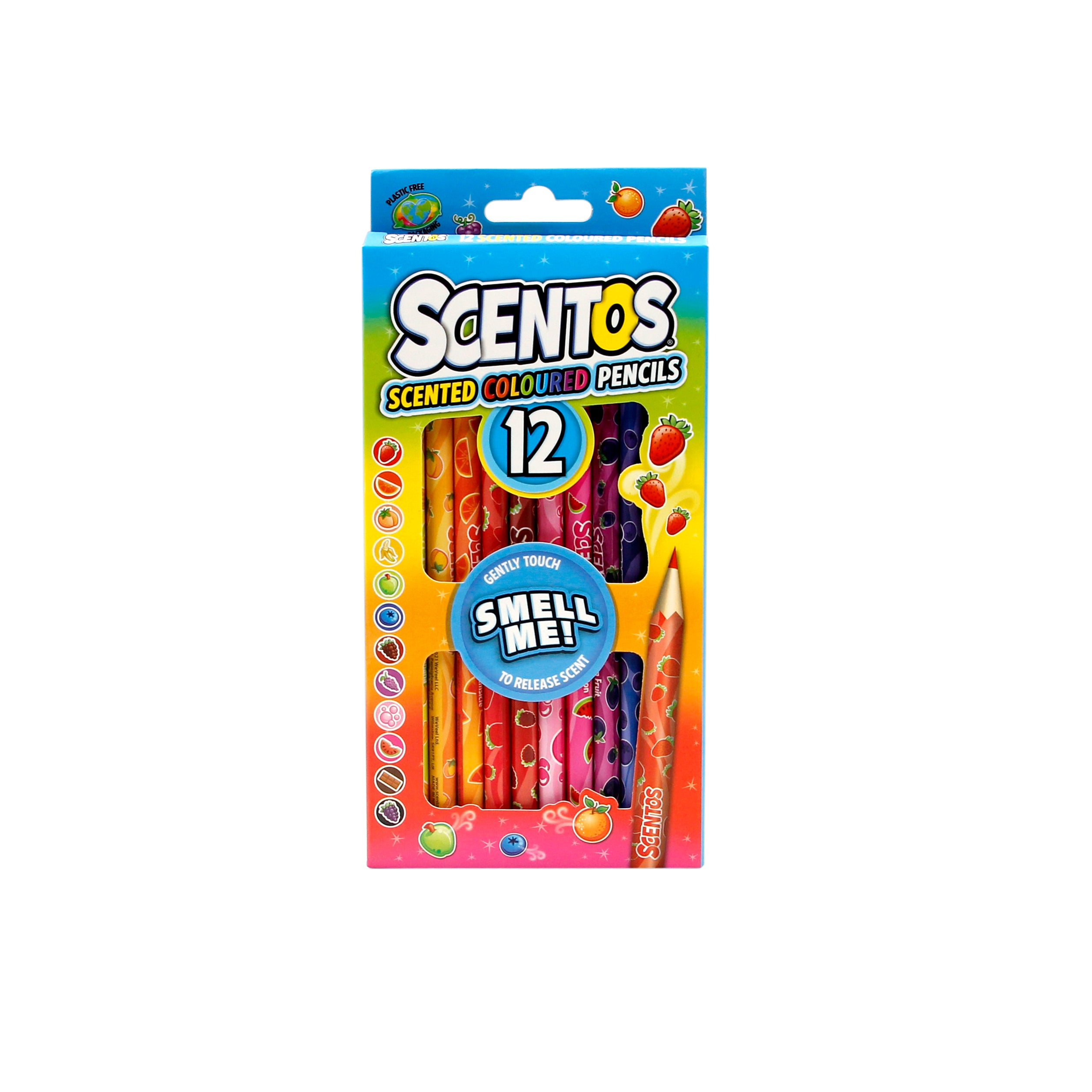 Scentos Scented Coloured Pencils Pack Of 12