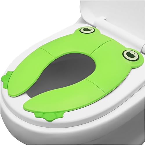 Safe-O-Kid- Portable Foldable Potty Seat- Green (Pack of 1)