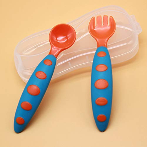 Safe-O-Kid, Silicone Feeding/Training Spoon with Box for Baby- Pack of 1