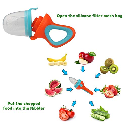 Safe-O-Kid Veggie Silicone Food/Fruit Nibbler, Soft Pacifier for Baby-Pack of 1