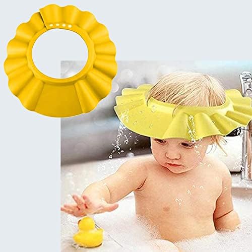 Safe-O-Kid, Baby Shampoo Cap Head Protector-Yellow (Pack of 1)