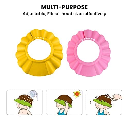 Safe-O-Kid, Baby Shampoo Cap Head Protector-Yellow (Pack of 1)