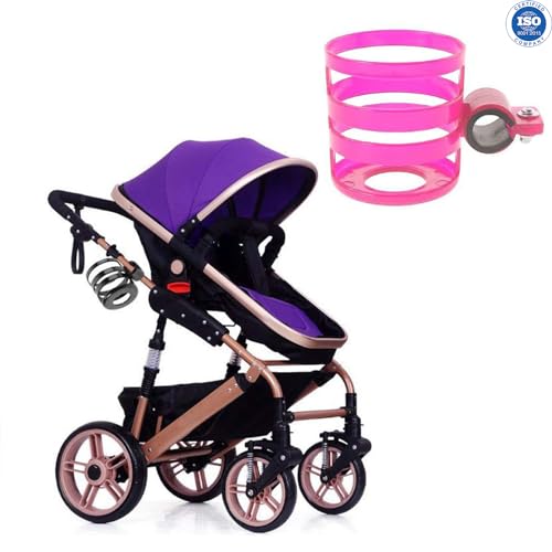 Safe-O-Kid- Universal Stroller Cup Holder- Pink (Pack of 1)