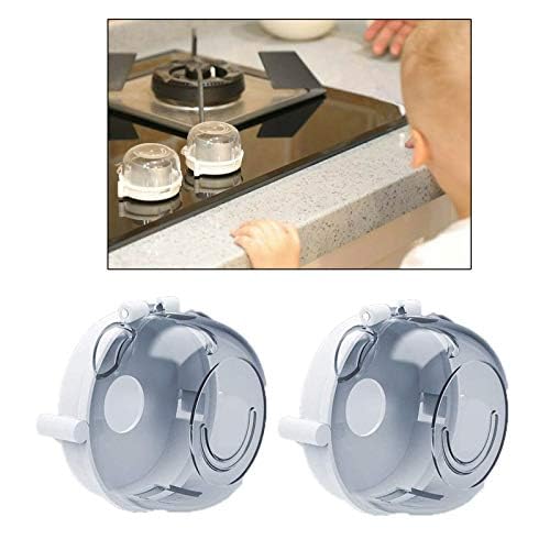 Safe-O-Kid, Gas Stove Knob Covers/Guards- Transparent (Pack of 4)