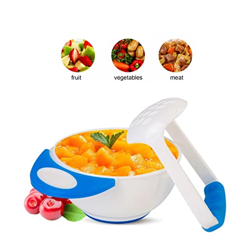 Safe-O-Kid- Grinding Feeding Bowl, Portable Masher/Serving Bowl- Blue