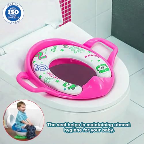 Safe-O-Kid, Soft Cushioned Potty Seat-Pink (4-36 Months)