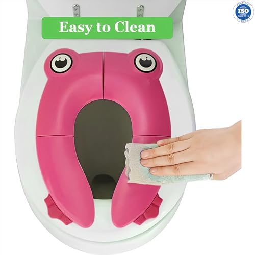 Safe-O-Kid- Portable Foldable Potty Seat- Pink (Pack of 1)