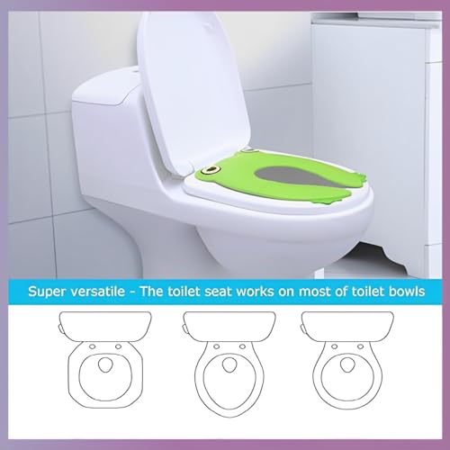 Safe-O-Kid- Portable Foldable Potty Seat- Green (Pack of 1)