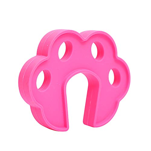 Safe-O-Kid- Pack of 4 Fit All Sleek Design Strong Silicone Door Stopper- Pink