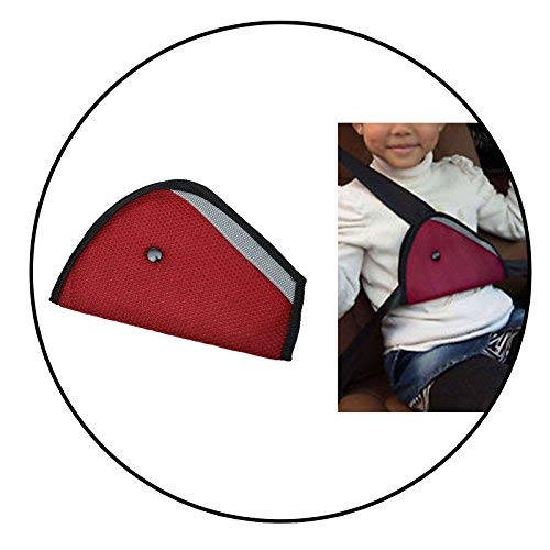 Safe-O-Kid- Car Safety Essential, Seat Belt Holder/Shortener for Toddlers Red.