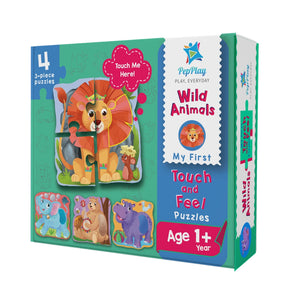 PepPlay My First Touch & Feel Puzzles - Wild Animals - The Mom Store