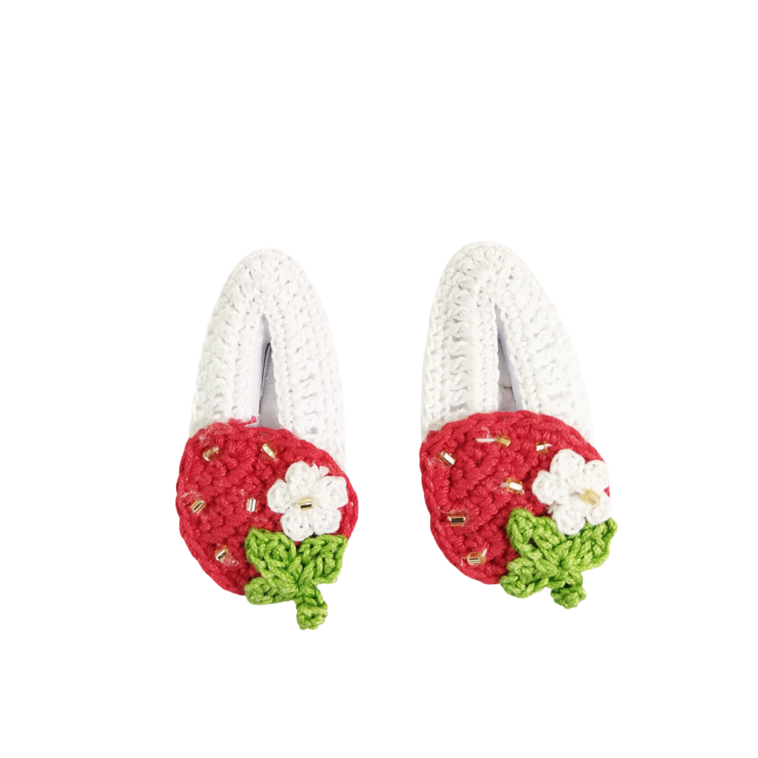 Happy Threads | Adorn Little Locks with Handcrafted Pink Rose Hair Clips | Kids' Accessories