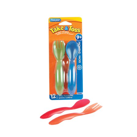 The First Years Weaning Sava Cutlery 12 Pieces (9 To 24 Months) Multicolor